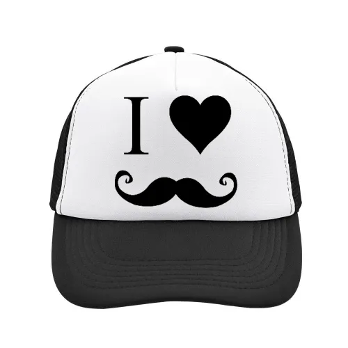 i love Moustache Sonstig. Cap