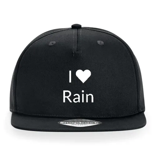 I Love Rain Cap Sonstig. Snapback Rapper