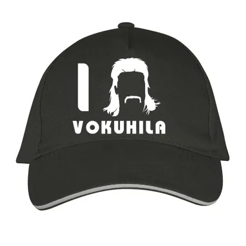I Love Vokuhila Frisur mit Schnautzbart Sonstig. Cap
