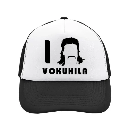 I Love Vokuhila Frisur mit Schnautzbart Sonstig. Cap
