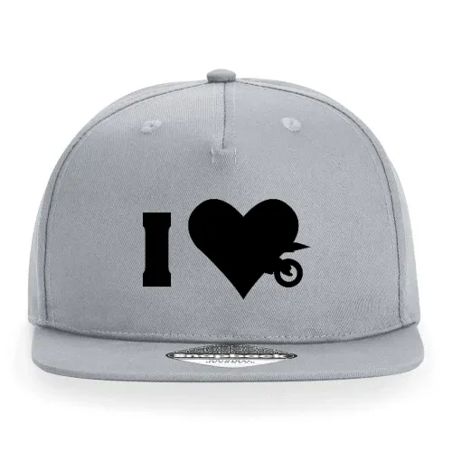 Ich liebe Motorrad Cap