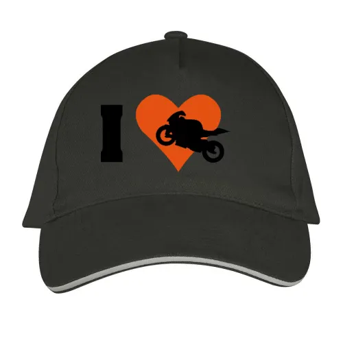 Ich liebe Motorrad Cap Sonstig. Long Beach