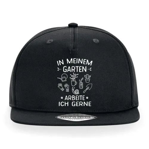 In meinem Garten arbeite ich gerne Lustiges Cap Sonstig. Snapback Rapper