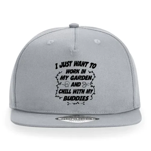 In My Garden And Chill With My Buddies Gärtner Cap Sonstig. Snapback Rapper
