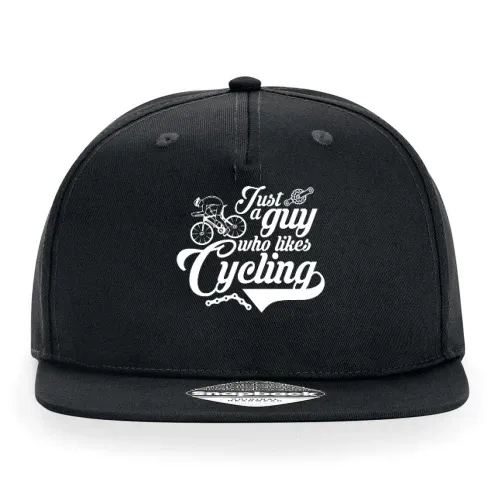 Just A Guy Who Likes Cycling Radfahrer Biker Cap Sonstig. Snapback Rapper