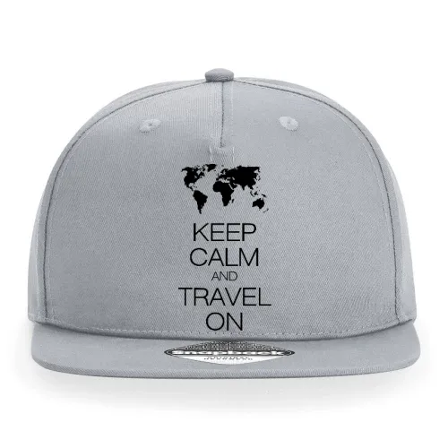 keep calm and travel on Sonstig. Cap