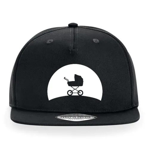 Kinderwagen im Sonnenuntergang Cap