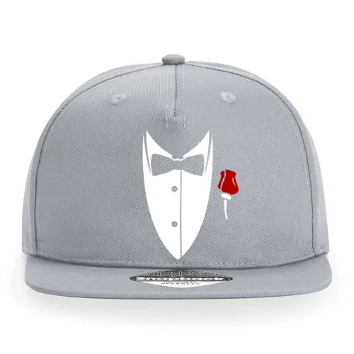 Kragen mit Fliege und Rose aus Anzug Sonstig. Cap Kragen mit Fliege und Rose aus Anzug Cap
