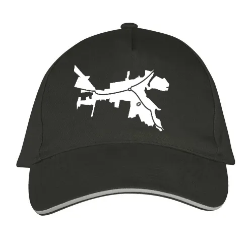 Kreischa Umriss mit Fussballstadion Sonstig. Cap