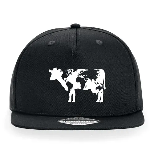 Kuh mit Weltkarte Sonstig. Cap