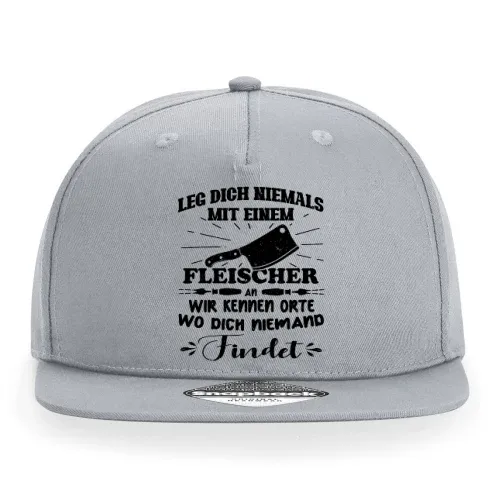 Leg dich niemals mit einem Fleischer an Cap Sonstig. Snapback Rapper