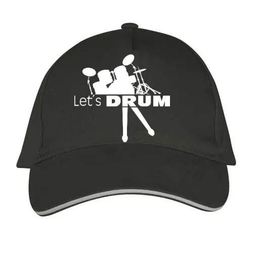 Lets Drum Schlagzeug mit Sticks Sonstig. Cap