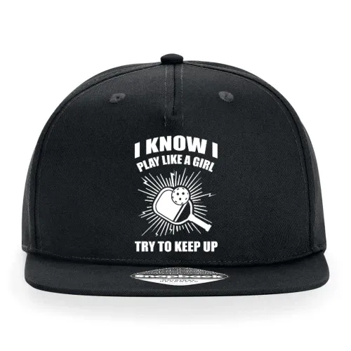 Lustiger Pickleball Spielerinnen Spruch Cap Sonstig. Snapback Rapper
