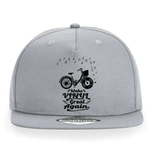 Make Vinyl Great Again Fahrrad mit Schallplatte Cap Sonstig. Snapback Rapper