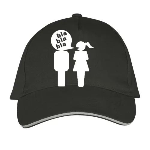 Mann bla bla bla Frau Sonstig. Cap