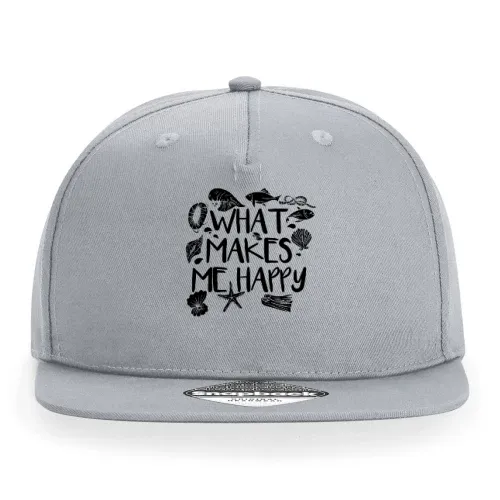 Meer Makes Me Happy Anker Moin Fisch Outfit Küste Cap Sonstig. Snapback Rapper