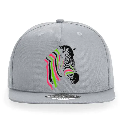 mehrfarbiger Zebrakopf Cap Sonstig. Snapback Rapper