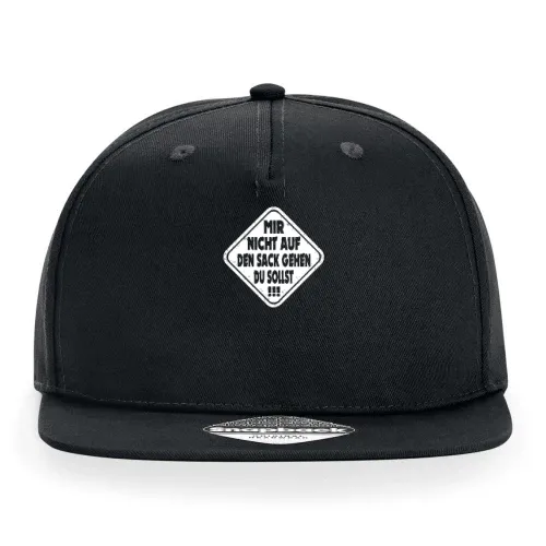 Mir Nicht Auf Den Sack Gehen Du Sollst! Warnschild Cap Sonstig. Snapback Rapper