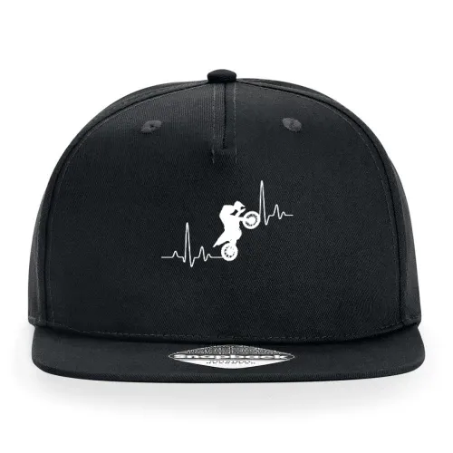 Motocross Wheelie Puls Enduro Cross Herzschlag Cap