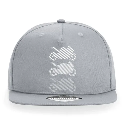 Motorrad hoch3 weiß Cap