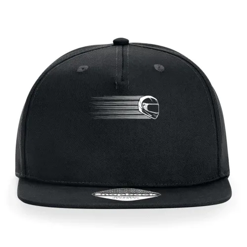 Motorradfahrerin Rennmaschine Helm Vintage Cap