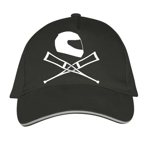 Motorradhelm mit Krücken Sonstig. Cap