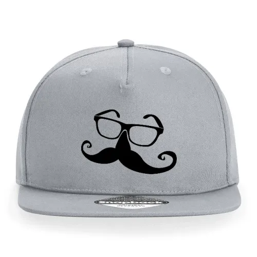Moustache Brille mit Nase Cap Sonstig. Snapback Rapper