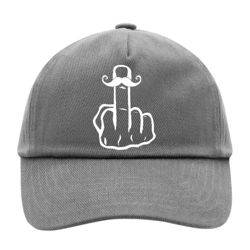 Moustache Mittelfinger Sonstig. Cap