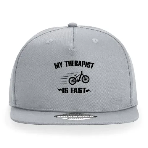My Therapist Is Fast Ebiker E-Bike Radfahrer Cap Sonstig. Snapback Rapper