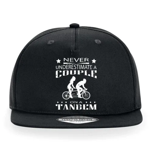 Never Underestimate A Couple On A Tandem Tandemrad Cap Sonstig. Snapback Rapper