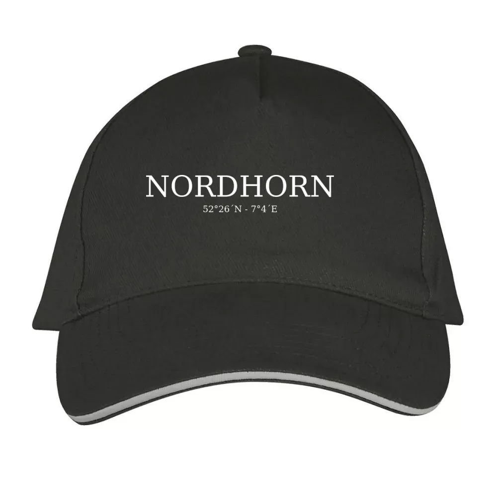  Sonstig. Cap mit Aufdruck 'Nordhorn Koordinaten'