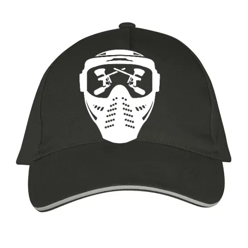 Paintball Maske mit Waffe Cap Sonstig. Long Beach