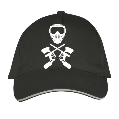 Paintball Maske und Waffe Cap Sonstig. Long Beach