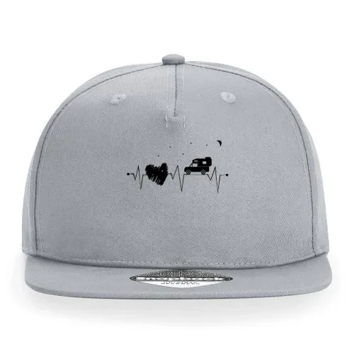 Pickup Camping Herzschlag mit Herz bei Nacht Cap Sonstig. Snapback Rapper