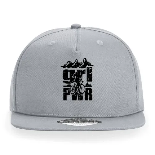 Radfahrer Damen - Grl Pwr - Fahrradfahren Radtour Cap Sonstig. Snapback Rapper