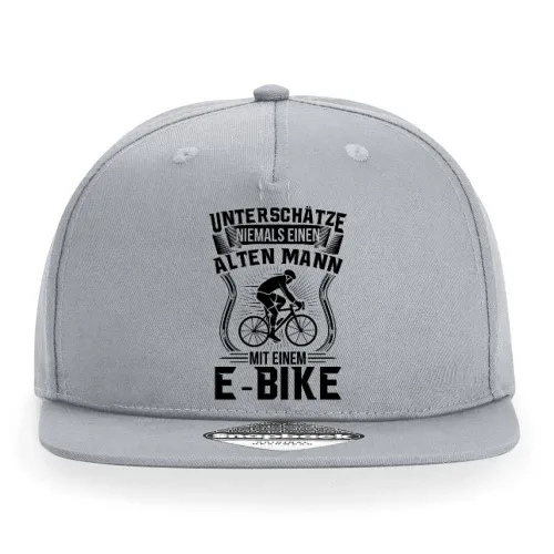 Radfahrer Fahrradfahren E Bike Fahrrad Rentner Cap Sonstig. Snapback Rapper