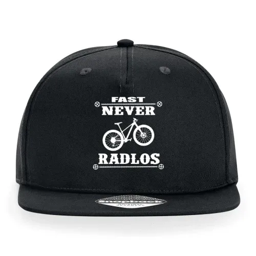 Radfahrer Mountainbiker Motiv - Fast Never Radlos Cap Sonstig. Snapback Rapper