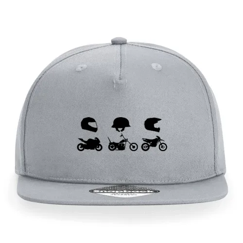 Rennmotorrad Chopper Enduro Cross mit Helm Cap