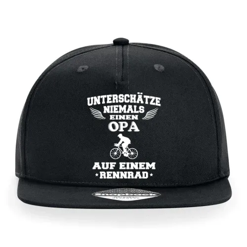 Rennrad Opa Radfahrer Rente Großvater Geschenkidee Cap Sonstig. Snapback Rapper