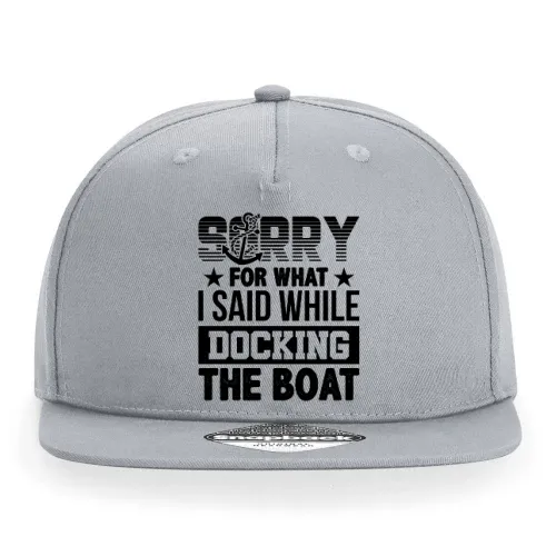 Schimpfender Bootsfahrer, Segelboot Fahrer, Anker Cap Sonstig. Snapback Rapper