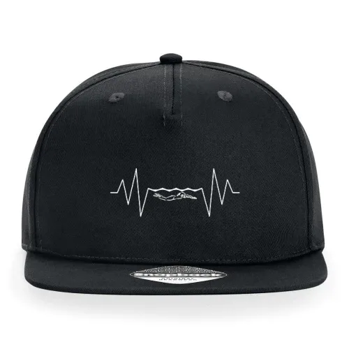 Schwimmende Frau Herzschlag, Tauchen Cap Sonstig. Snapback Rapper