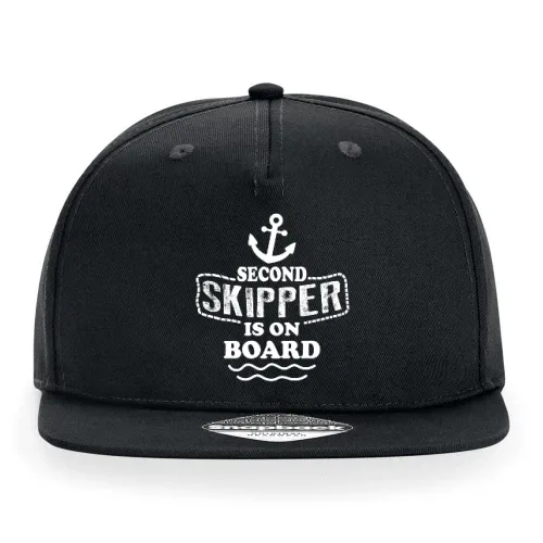 Second Skipper Is On Board Segeln Bootsfahrer Cap Sonstig. Snapback Rapper