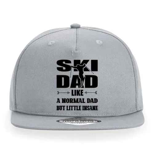 Ski Dad Little Insane Skifahrer Skifahren Cap Sonstig. Snapback Rapper