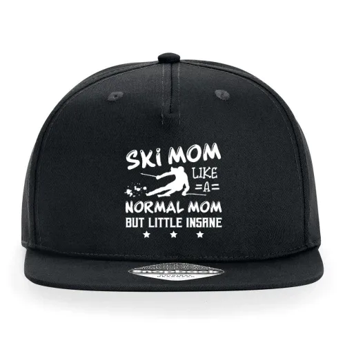 Ski Mom Little Insane Skifahrer Skifahren Cap Sonstig. Snapback Rapper