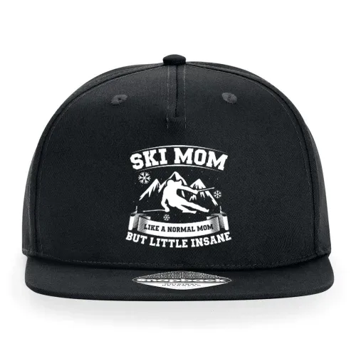 Ski Mom Little Insane Skifahrer Skifahren Cap Sonstig. Snapback Rapper