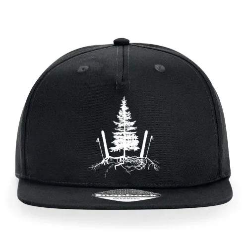Ski Skifahrer Off Piste Baum Skifahren Skiurlaub Cap Sonstig. Snapback Rapper