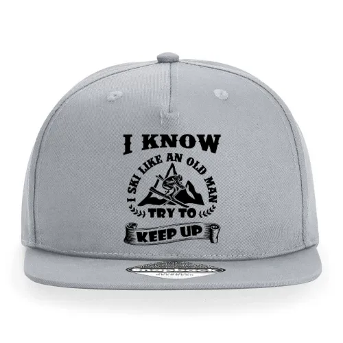 Ski Skifahrer Skifahren Skiurlaub Old Man Keep Up Cap