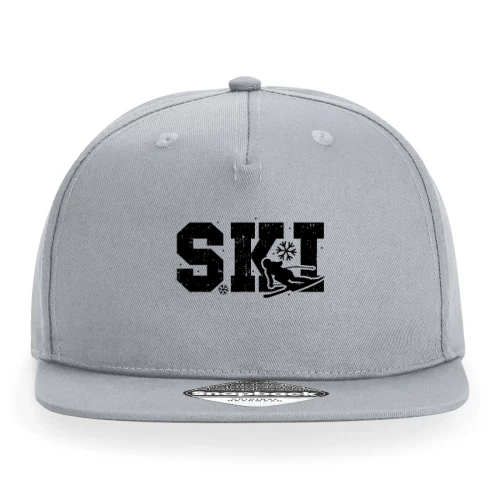 Ski Skifahrer Skifahren Skiurlaub Winterurlaub Cap Sonstig. Snapback Rapper