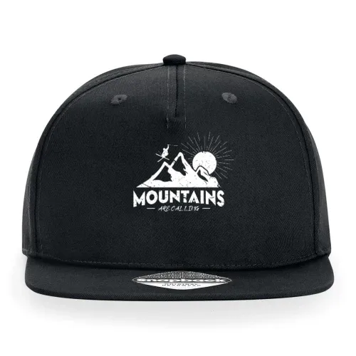 Skifahrer Ski Mountains are calling Skifahren Cap Sonstig. Snapback Rapper