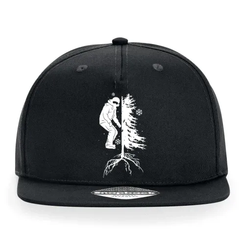 Snowboarder Off Piste Baum Snowboarden Boarder Cap Sonstig. Snapback Rapper